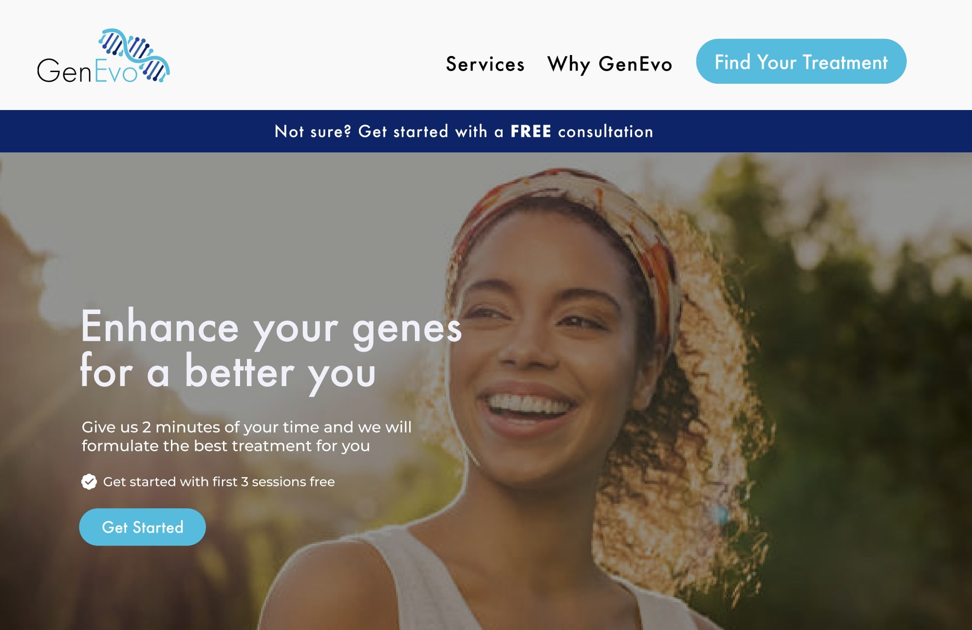 new genevo landing page